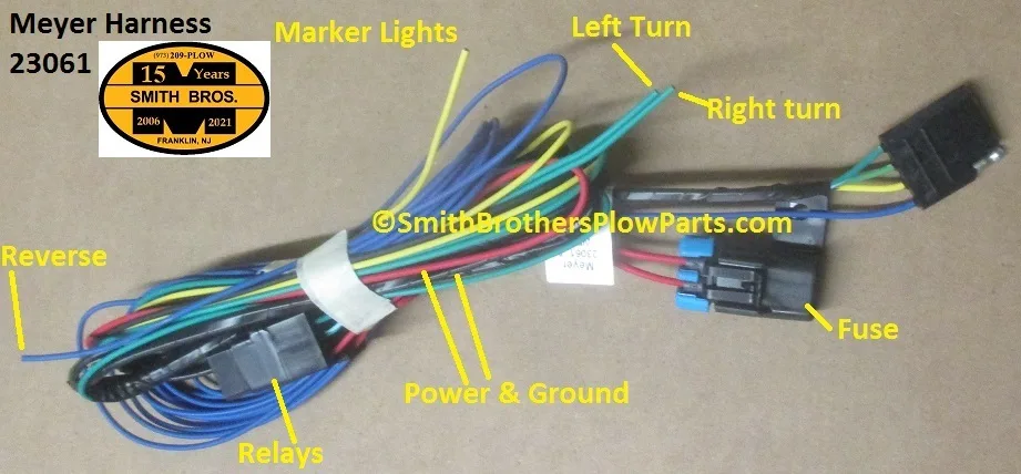 Smith Brothers Services Meyer Plow Light Wiring No Headlight Adapter Available