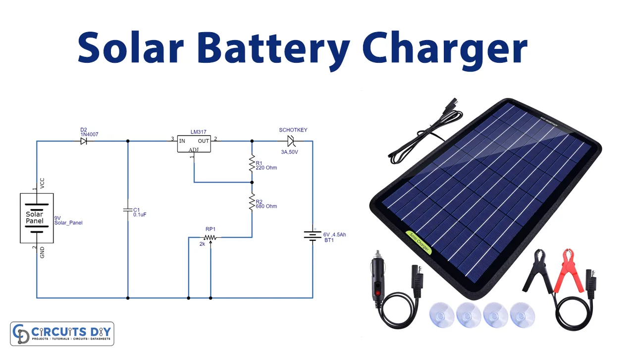 Solar Power Battery Charger