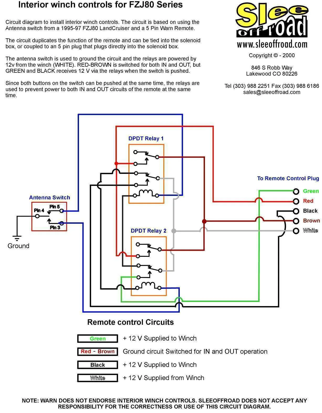 Solenoid Wiring For Ramsey Winch