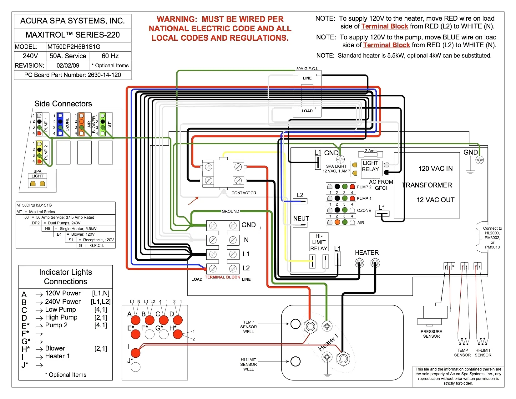 Spaguts Wiring Diagram 12V Transformer