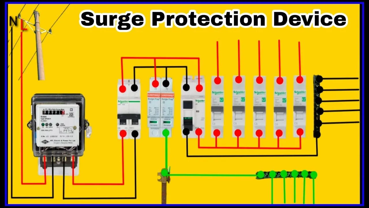 Spd Surge Protections Device Wiring Connection Diagram With Home Wiring It S Electrical In