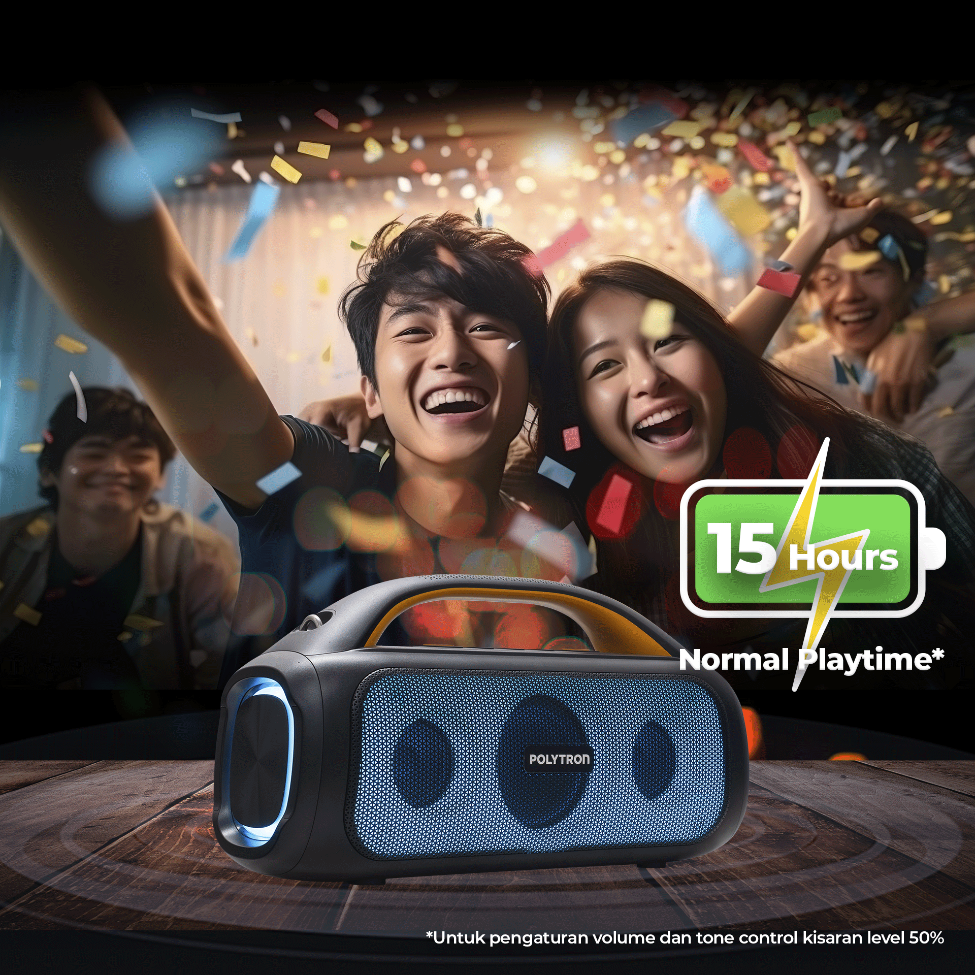 Speaker Polytron Pps 4Ph12 Speaker Bluetooth Portable