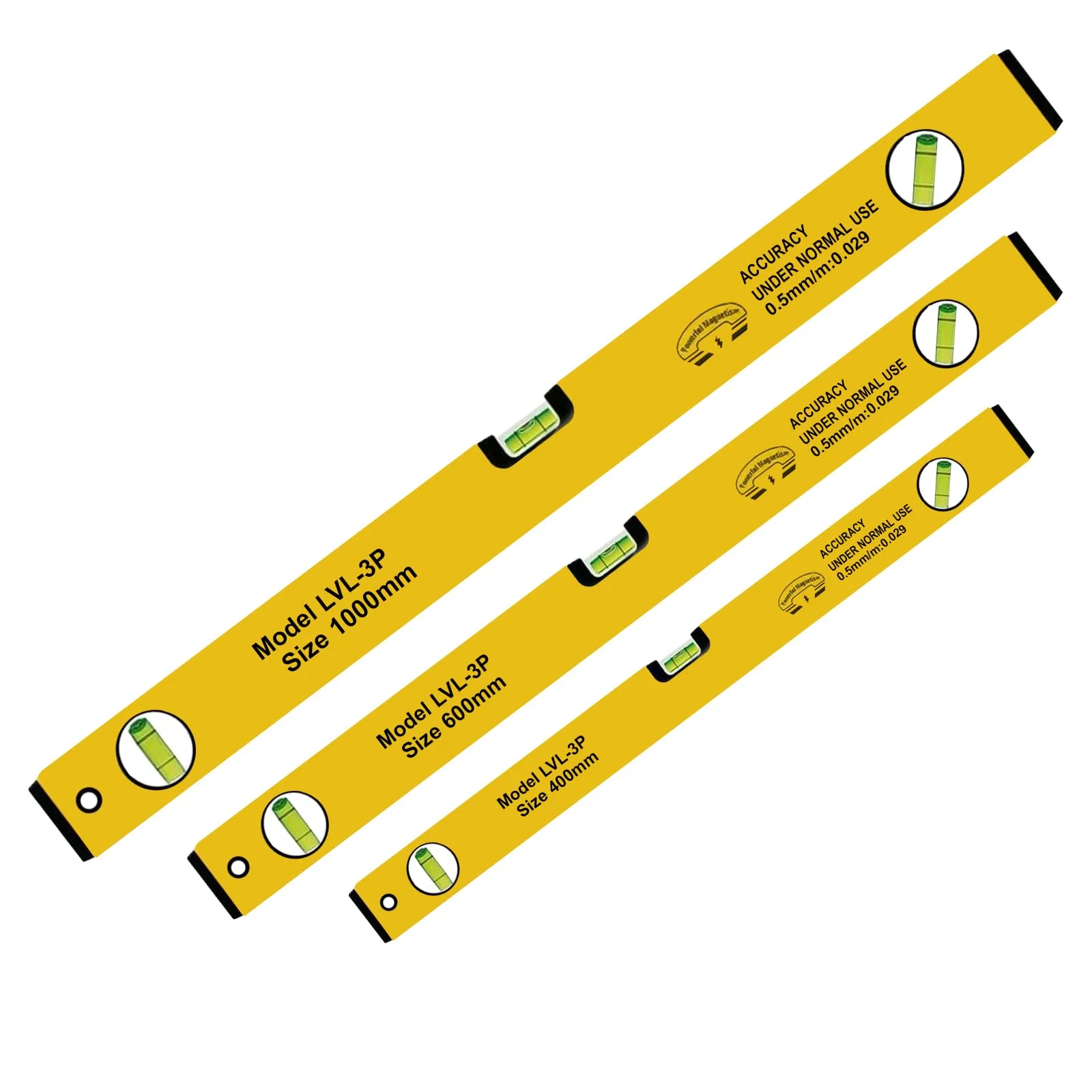 Spirit Level Set 3Pcs Line Level Tools Level 400 600 1000Mm Level Tool Builders Line Boat Level