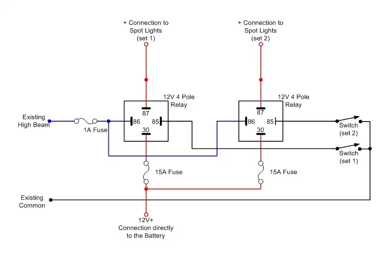 Spot Lights Wiring Diagram