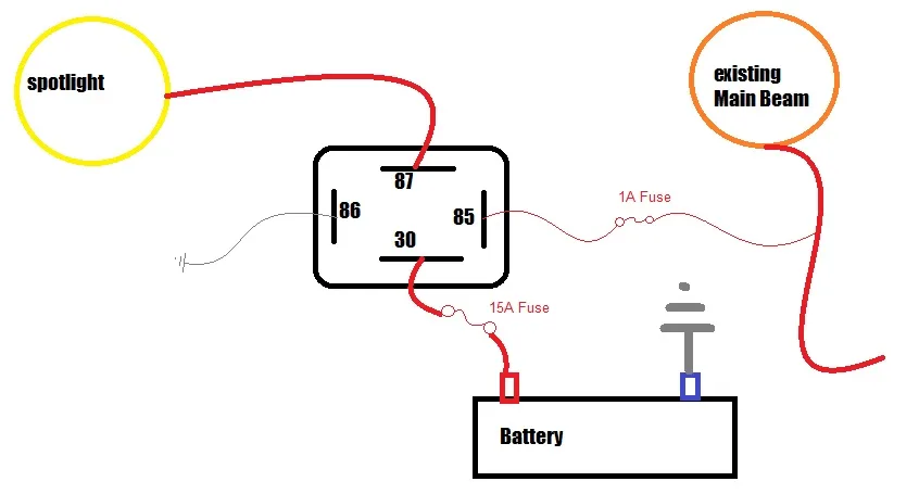 Spotlight Wiring Diagram 5 Pin Relay Wiring Diagram