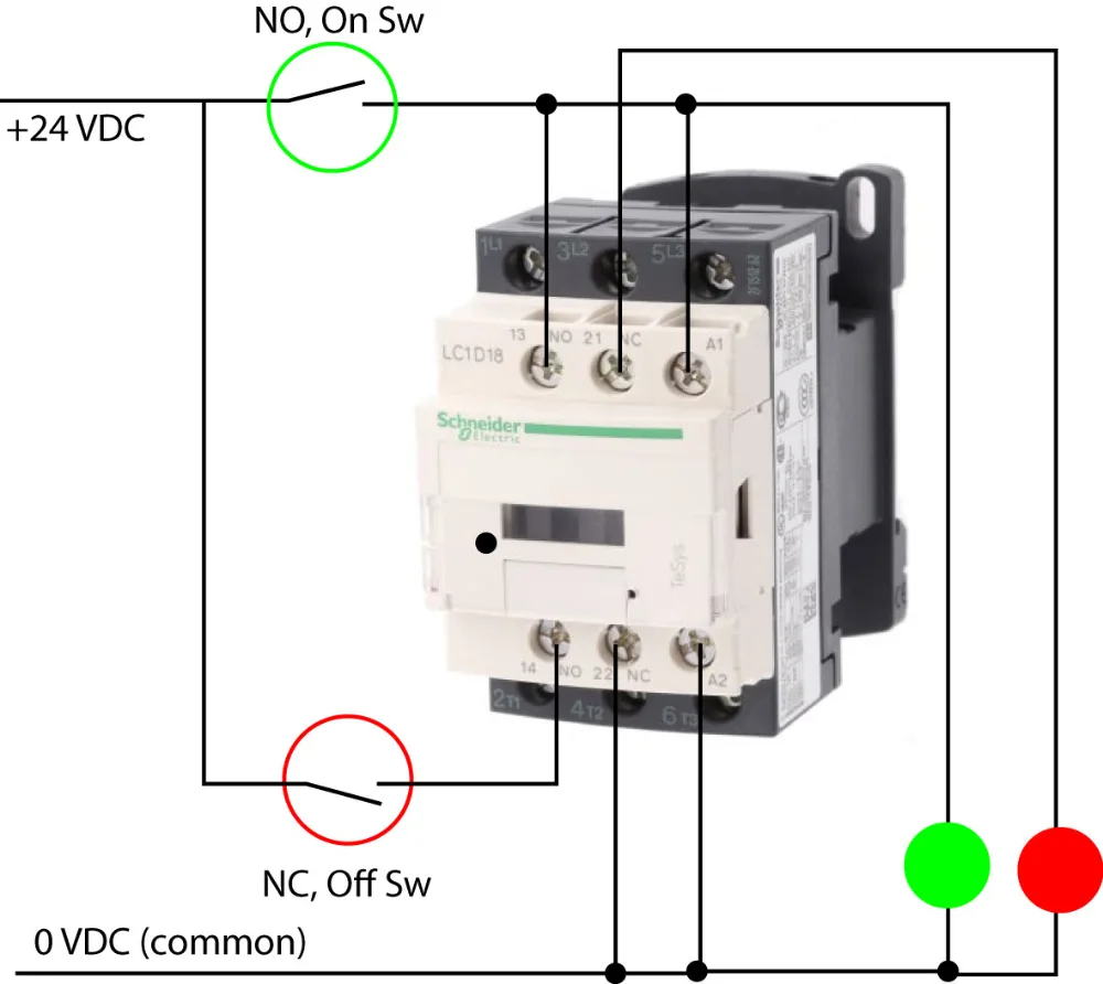 Square D 3 Phase Contactor Diagram Single Phase Contactor Wi