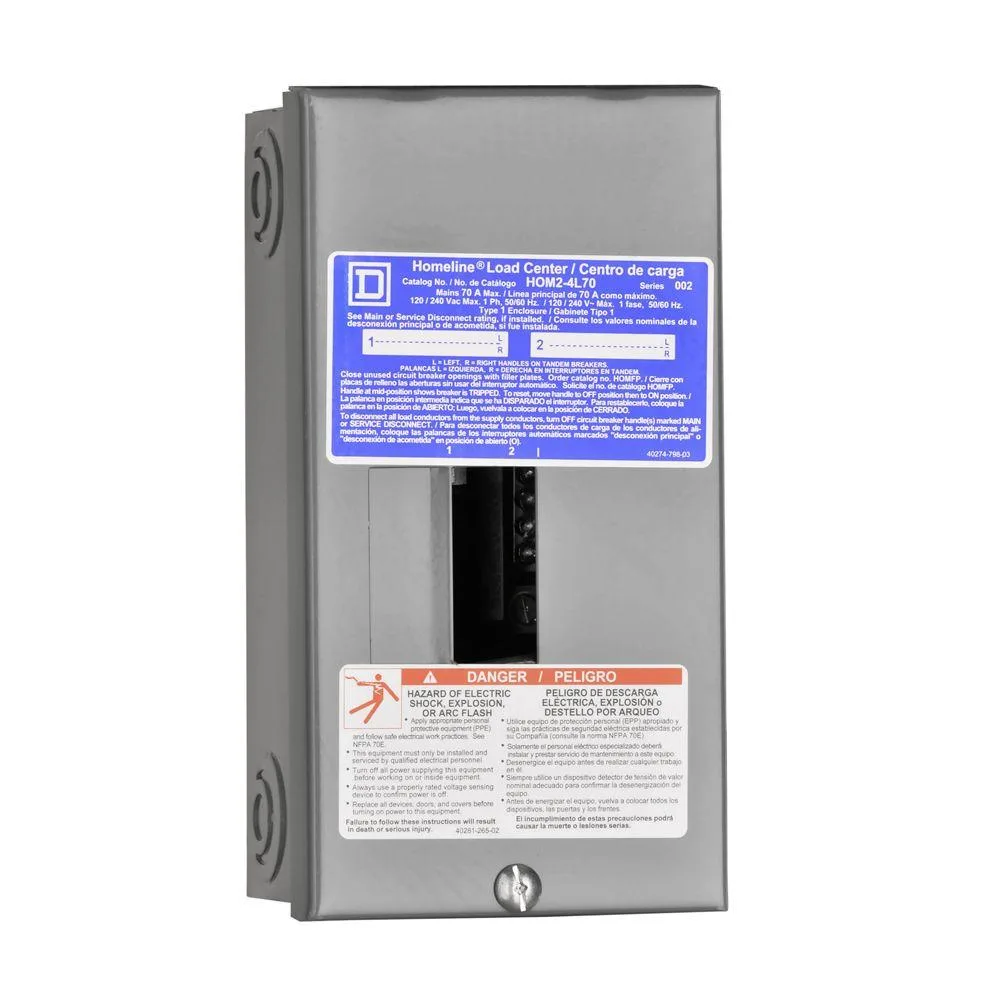 Square D Homeline Load Center Wiring Diagram