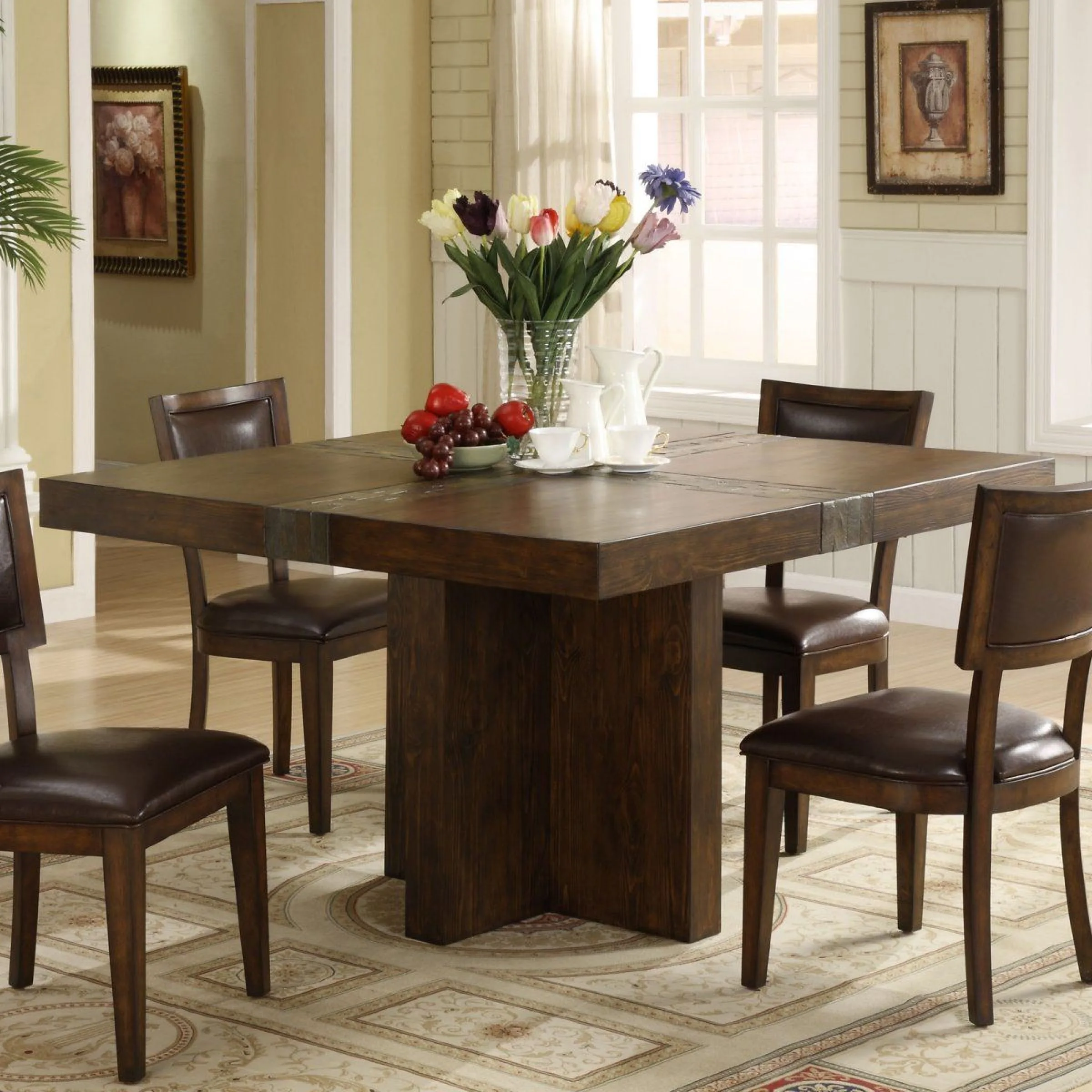 Square Dining Room Table Seats 8 Foter Square Dining Room Table Square Dining Table Designs