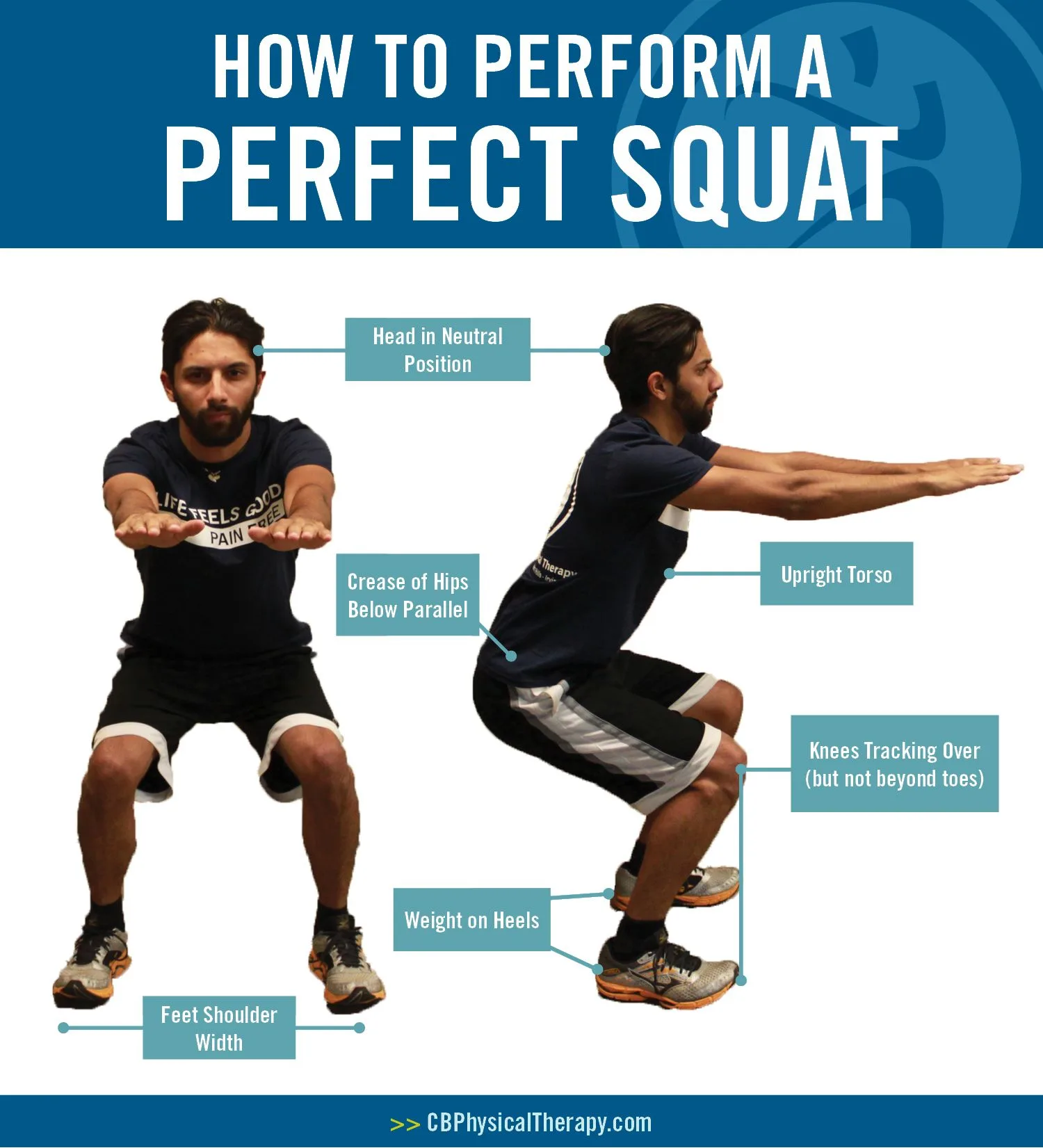 Squatting Basics How To Perform A Perfect Squat Perfect Squat Squat Workout Squats