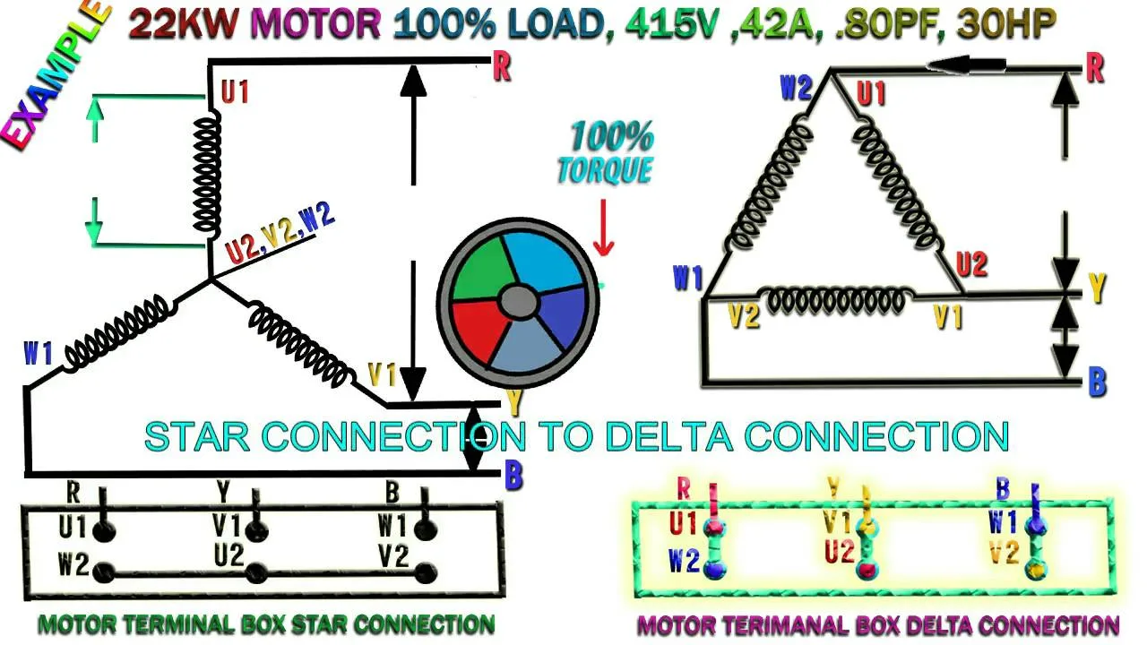 Star Delta Motor Wiring Diagrams