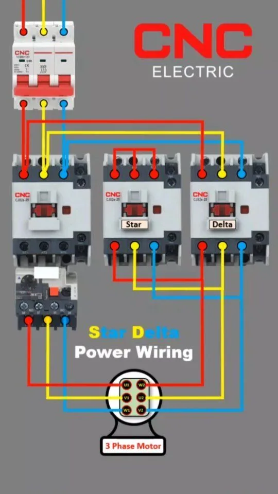 Star Delta Starter Control Circuit Diagram Star Delta Connection Artofit