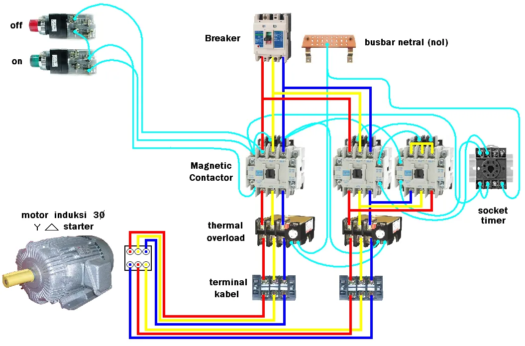 Star Delta Wiring Diagram 3 Phase 3 Phase Star Delta Motor W