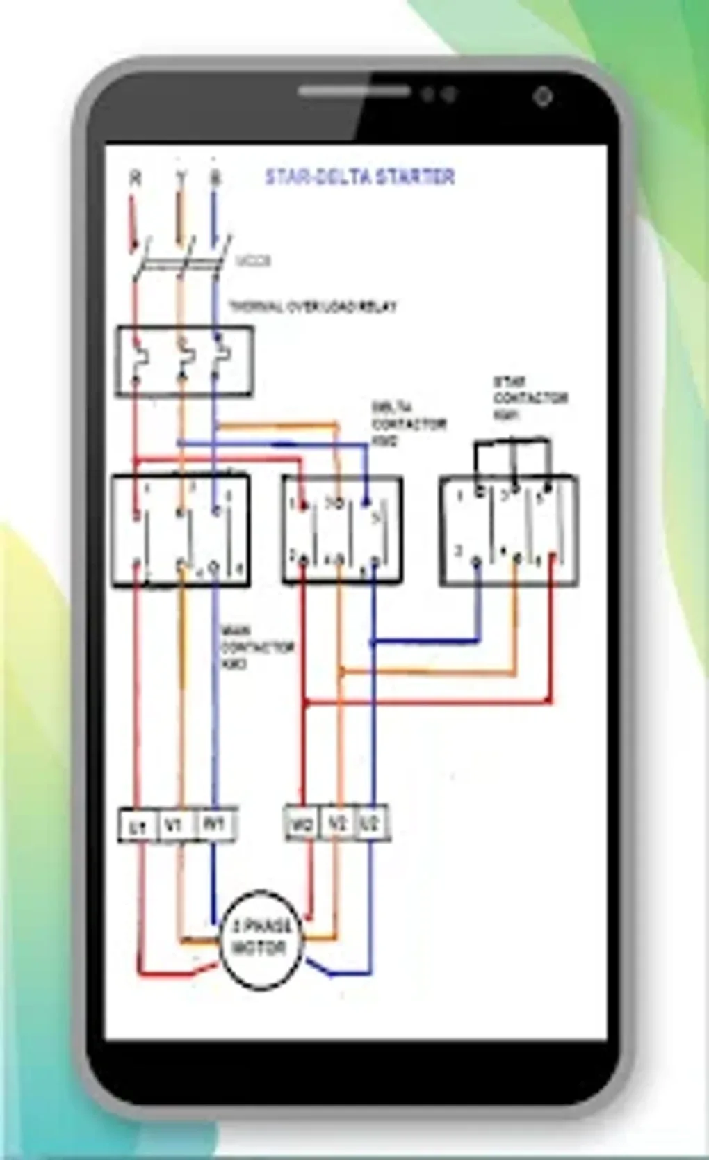 Star Delta Wiring Diagram สำหรับ Android ดาวน์โหลด