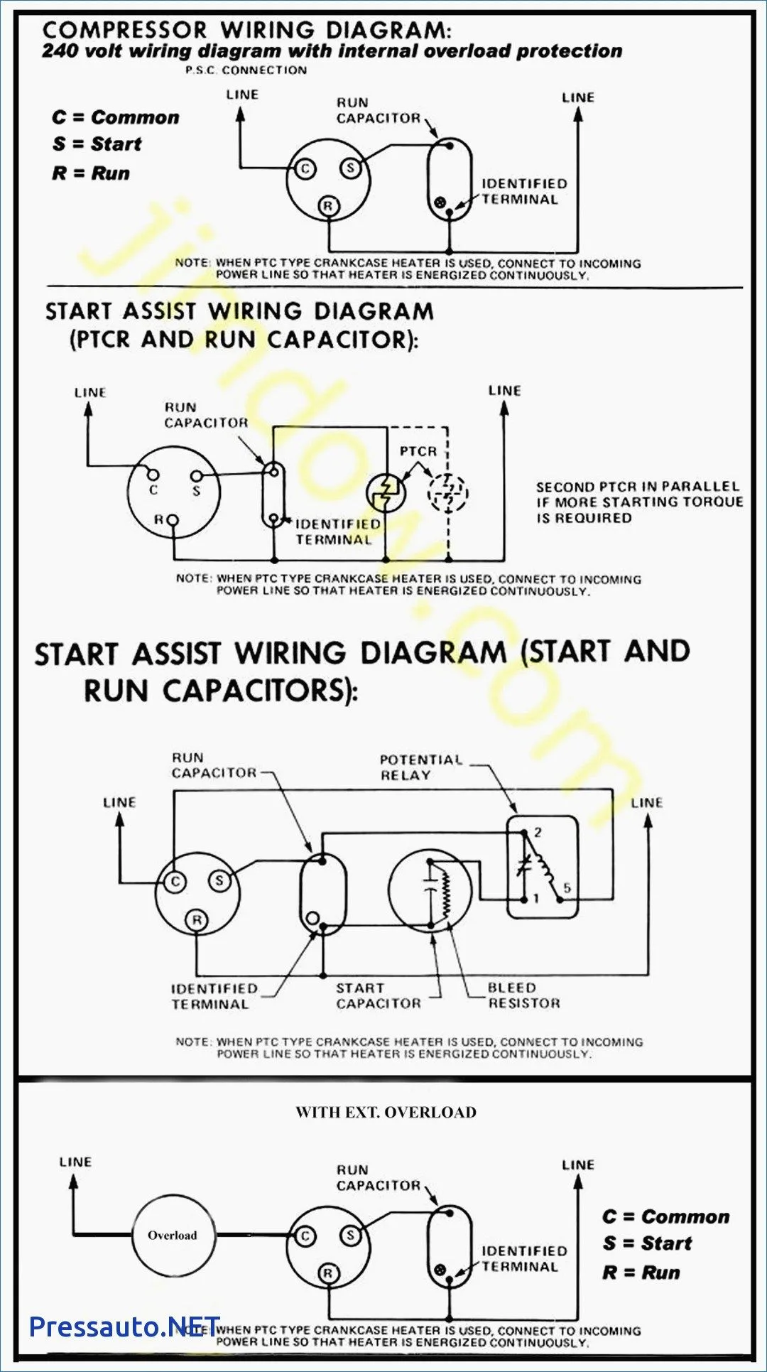 Start And Run Capacitor Wiring