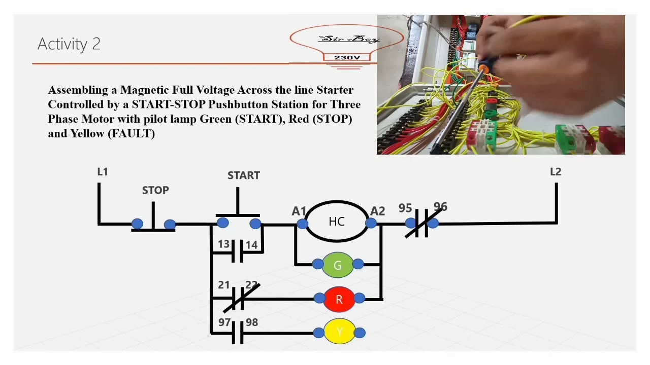 Start Stop Circuit Wiring Circuit Stop Start Circuitlab Desc