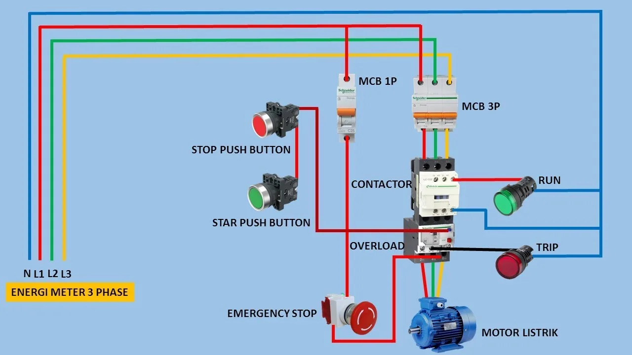 Start Stop Motor Control Circuit Diagram