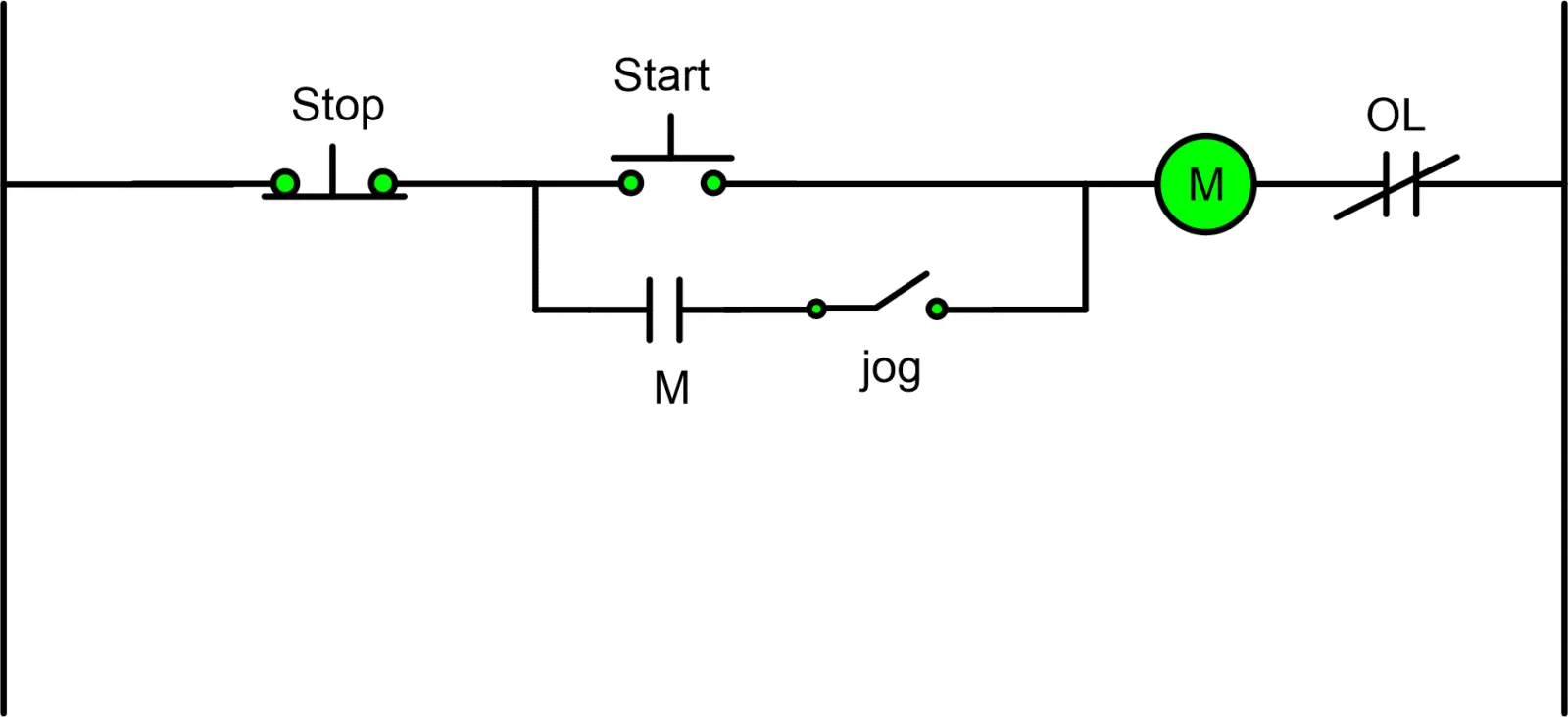 Start Stop Motor Control Circuit Diagram