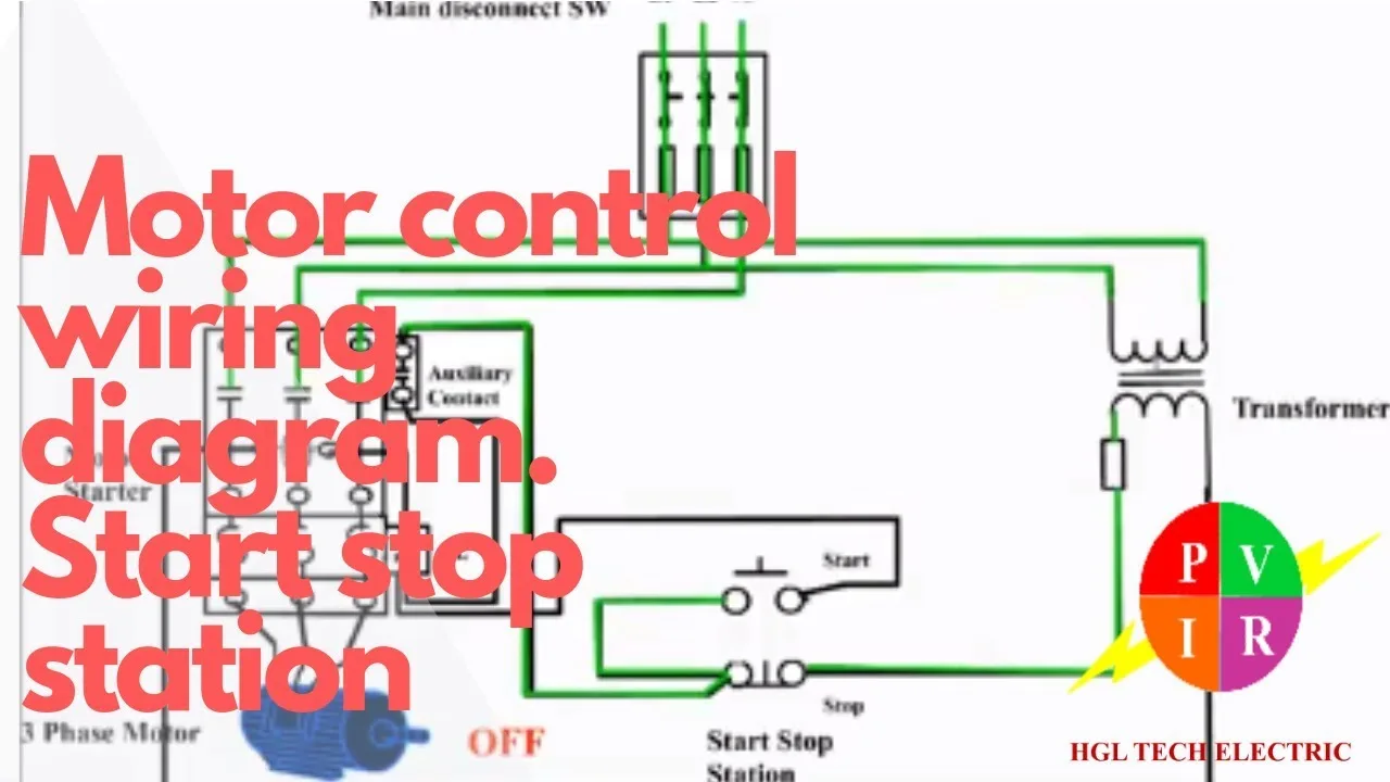 Start Stop Motor Control Diagram