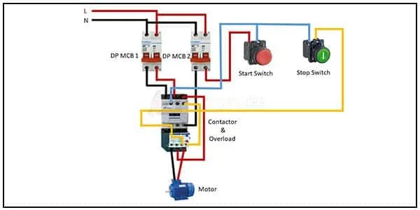 Start Stop Motor Wiring Diagram Start Stop Diagram For Motor