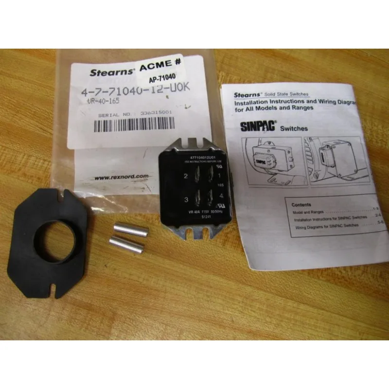 Stearns 4 7 71040 12 U0K Sinpac Switch 477104012U0K Mara Industrial