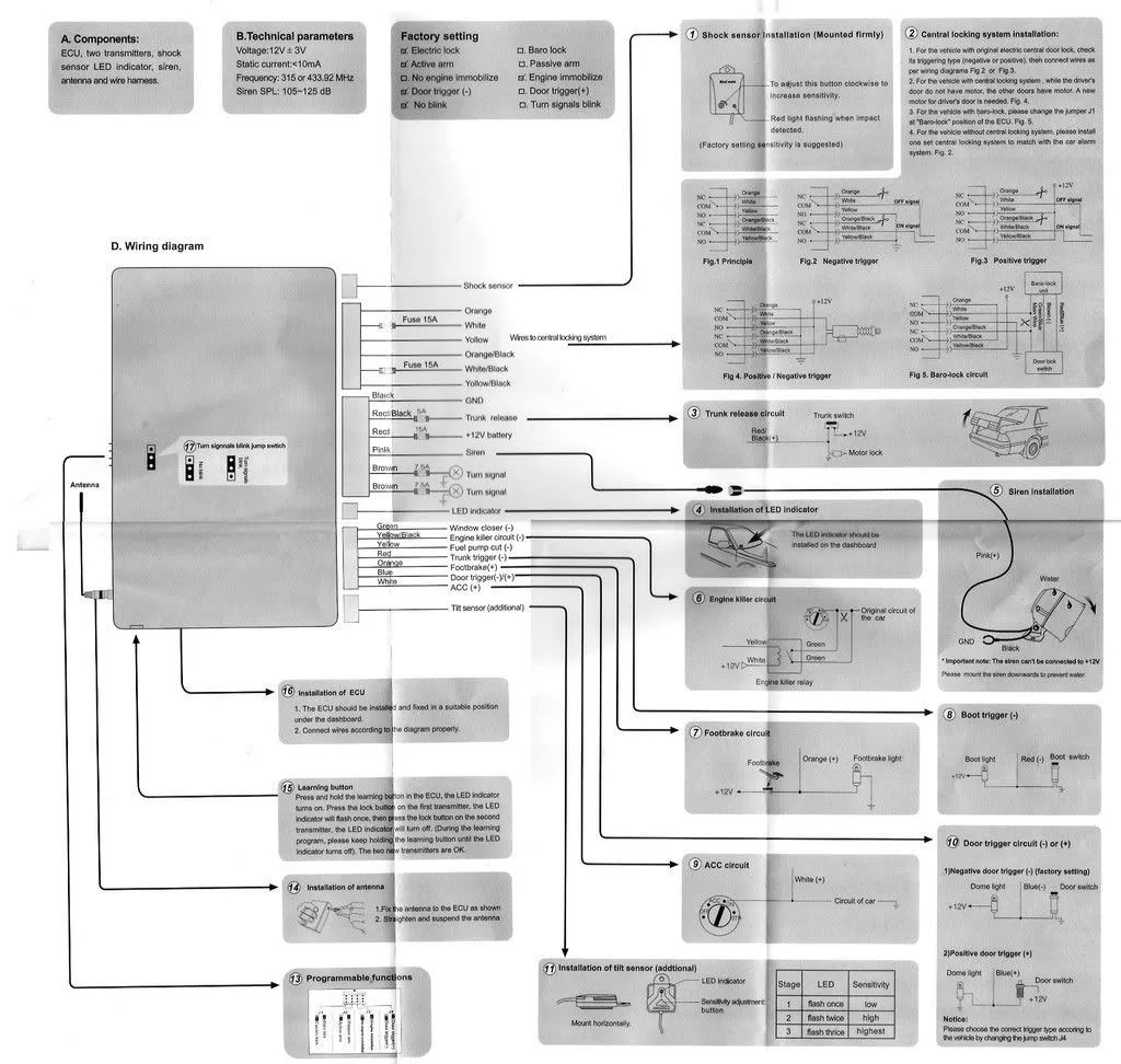 Steelmate Car Alarm 838 Wiring Diagram Car Alarm My Wiring Diagram