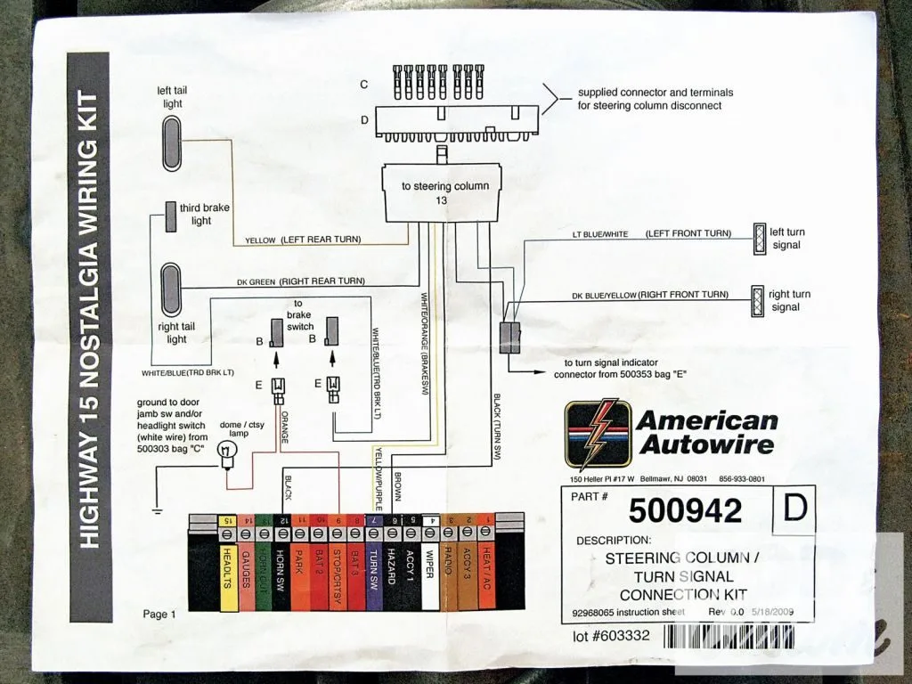 Steering Column Wire Diagram