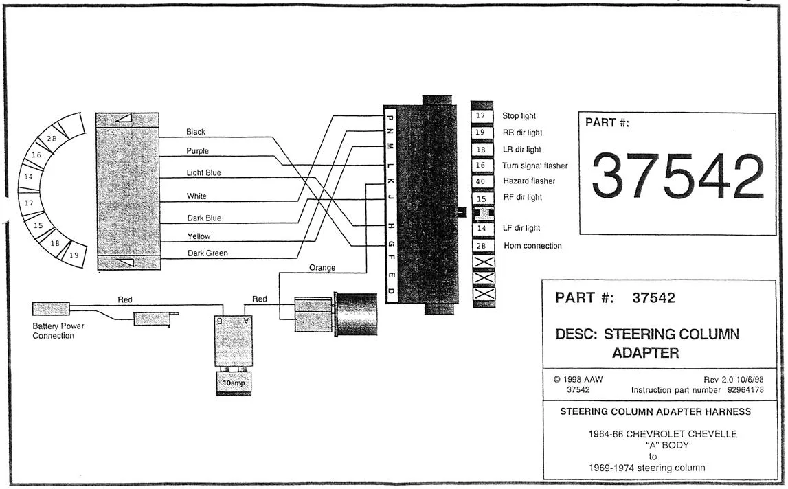 Steering Column Wiring Diagram For 1969 F100