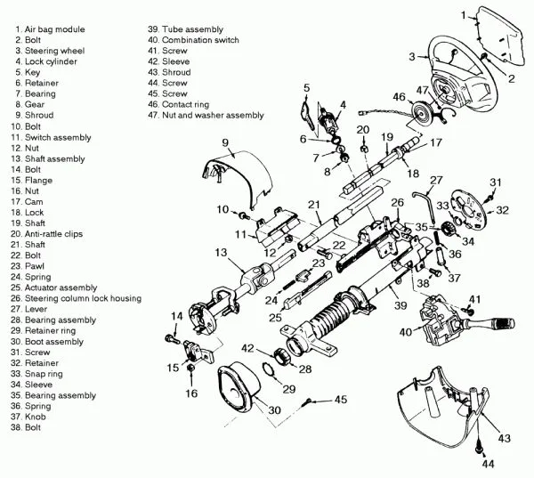 Steering Column Wiring Diagram Subaru Baja
