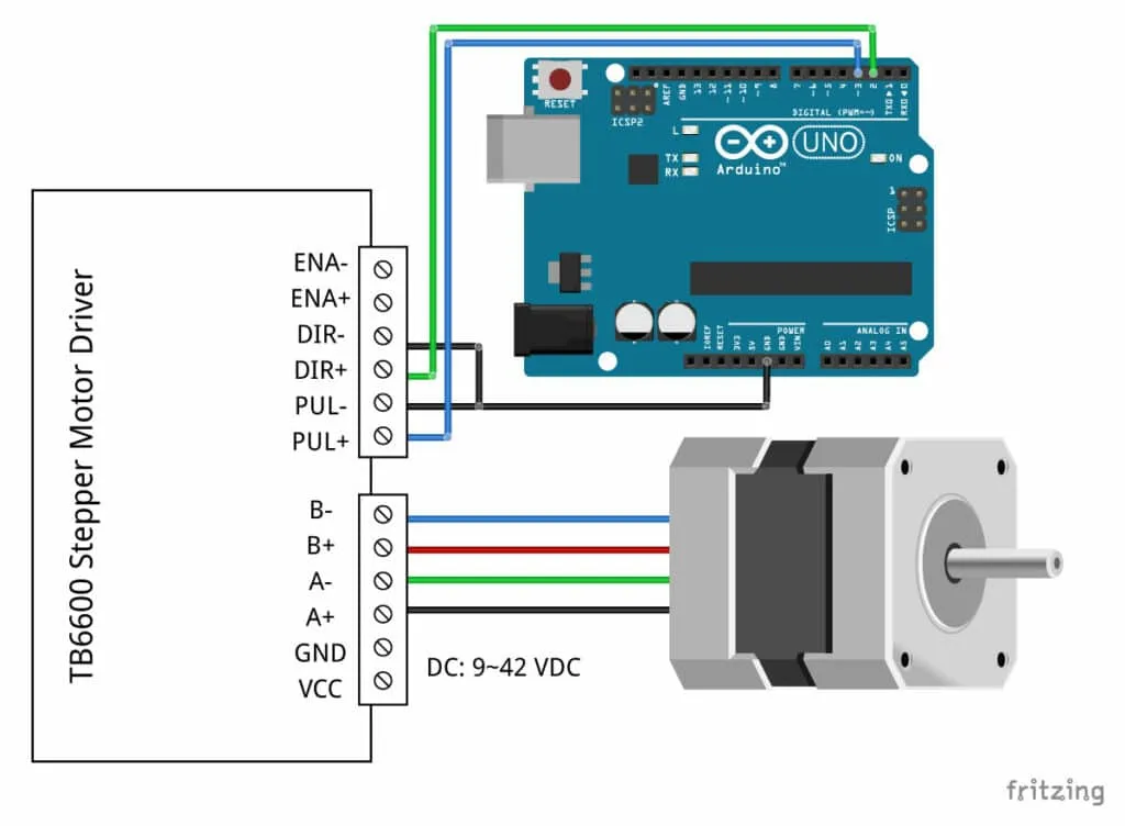 Stepper Motor Arduino Wiring