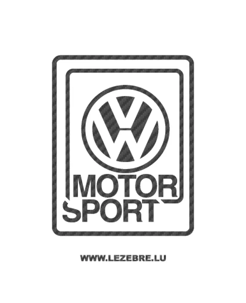 Sticker Autocollant Carbone Vw Volkswagen Motorsport