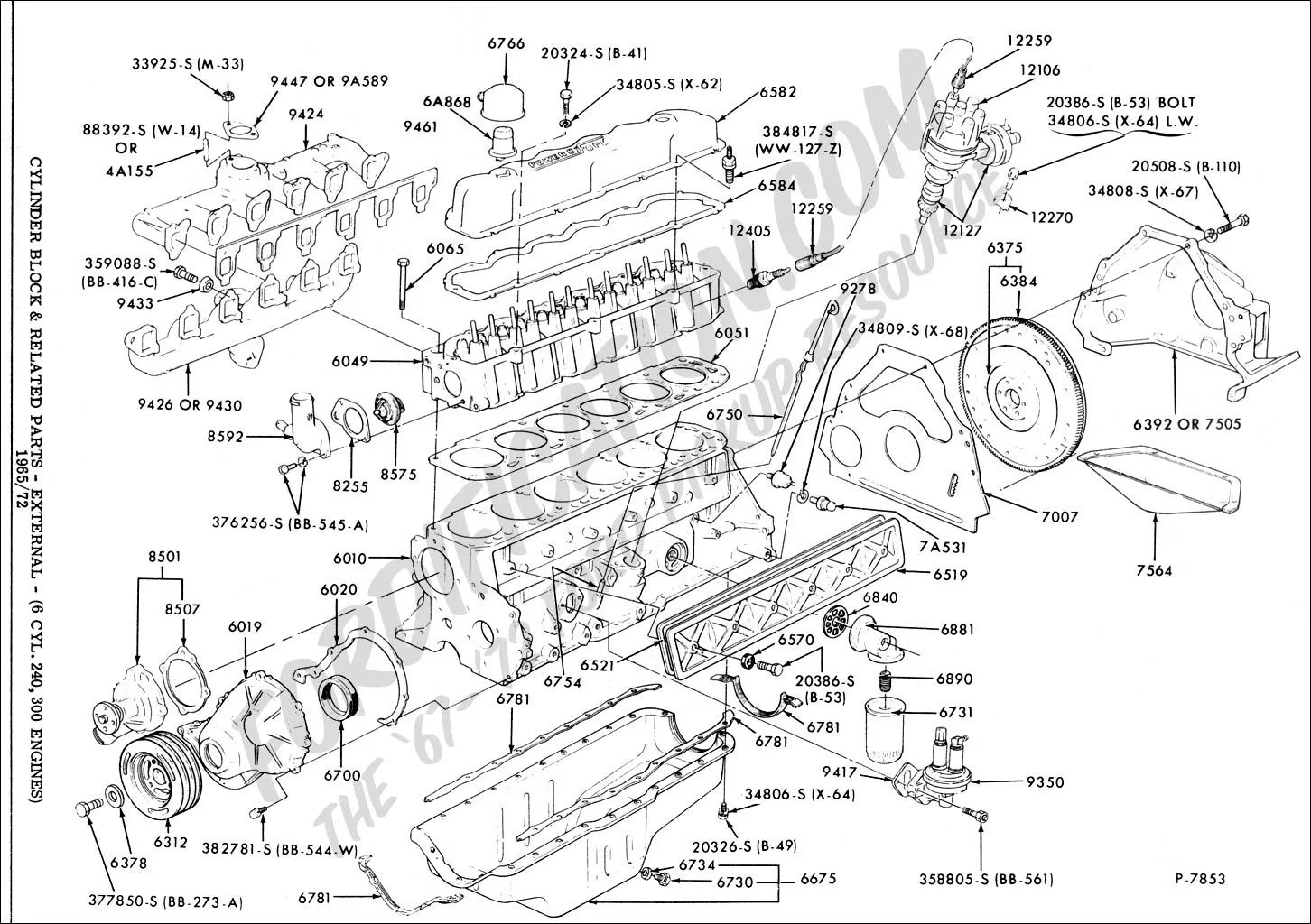 Straight 6 Cylinder Engine