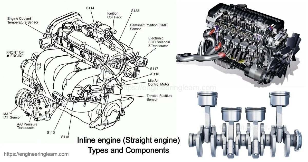 Straight Four Piston Engine