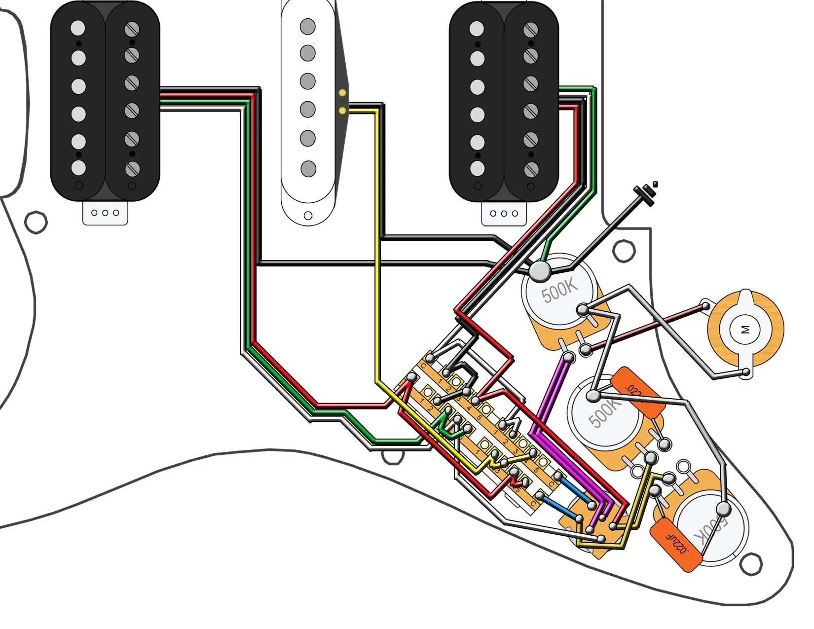 Stratocaster Guitar Wiring Diagrams