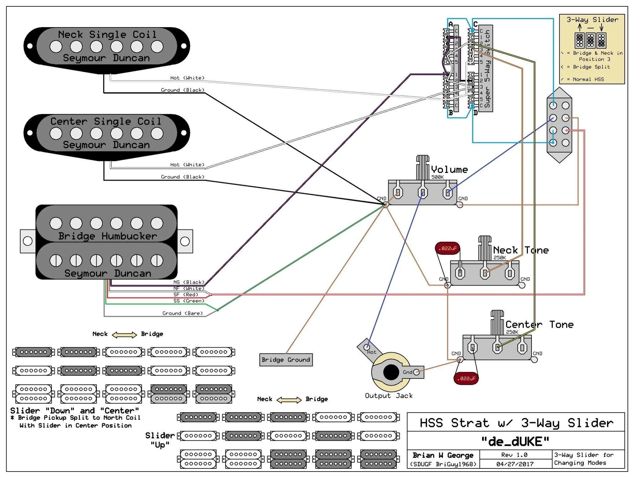 Stratocaster Guitar Wiring Diagrams Stock Stratocaster Wirin