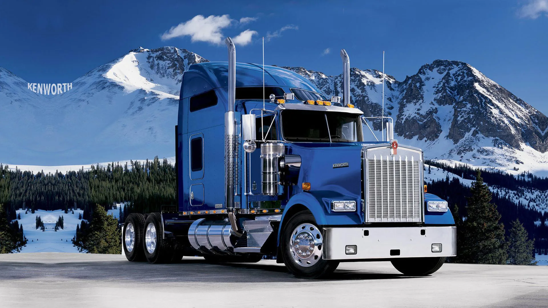Stunning Kenworth Vehicle Hd Wallpaper In A Majestic Landscape