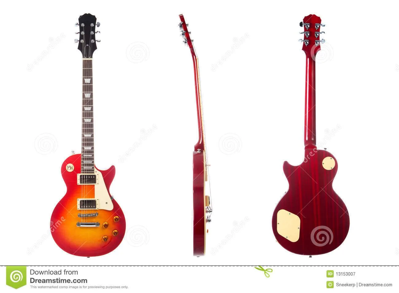 Stunning Sunburst Electric Guitar