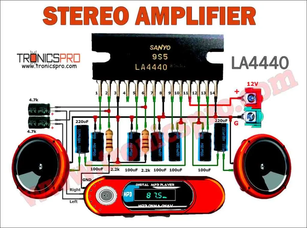 Subwoofer Amplifier Circuit 100W Lm7332 Tronicspro