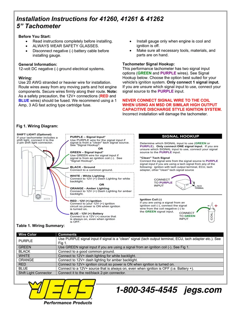 Sunpro Tach Wiring All Of Wiring Diagram