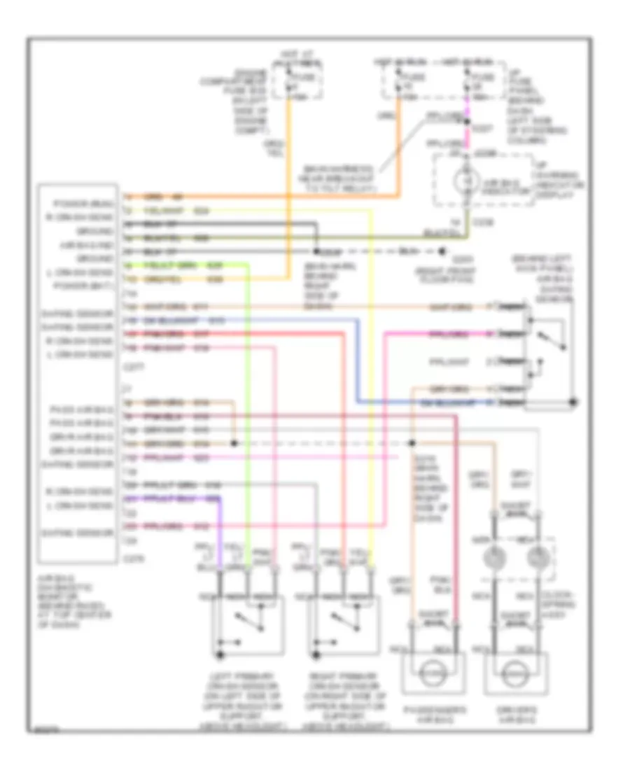 Supplemental Restraints Lincoln Mark Viii Lsc 1998 System Wiring Diagrams Wiring Diagrams