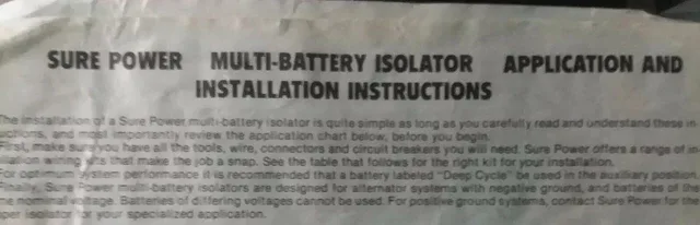 Sure Power Battery Isolator 702 Wiring Diagram Top Quality