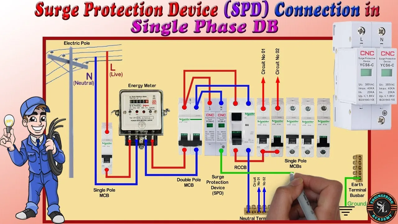 Surge Protection Device Circuit Diagram