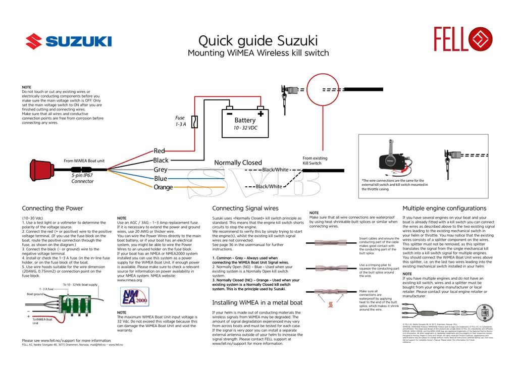 Suzuki Outboard Kill Switch Wiring