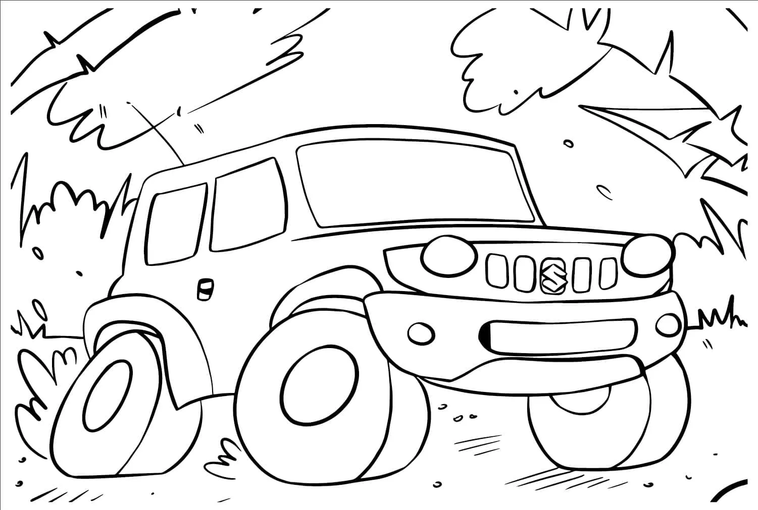 Suzuki Samurai Boyama Sayfası Boyama Online