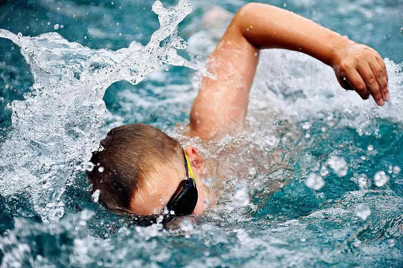 Swimmers Swimming