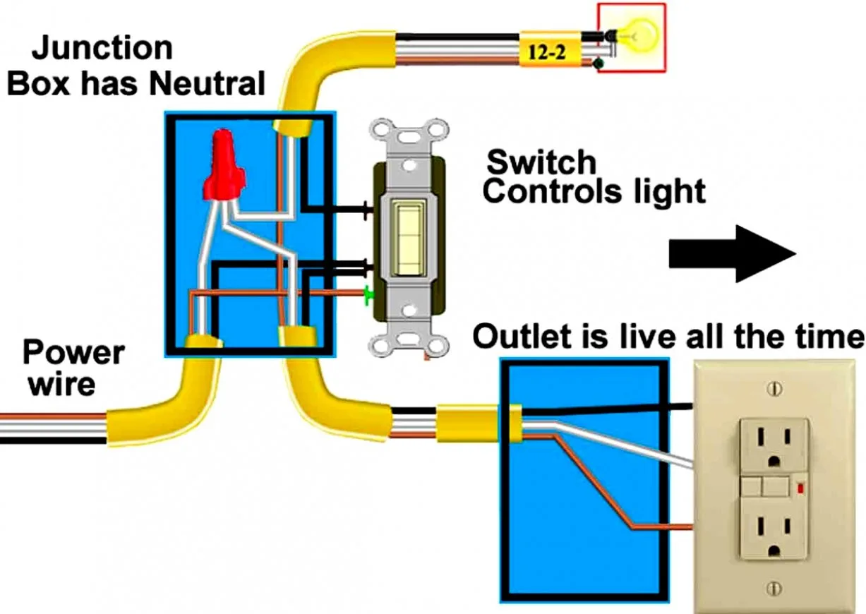 Switch Outlet Combination Wiring