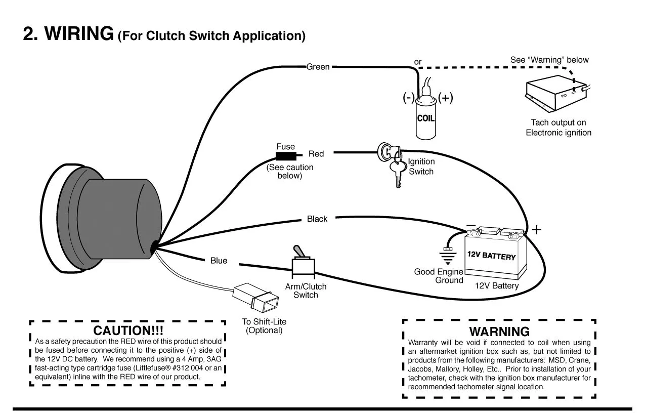 Tach Wiring Diagram 3 Wires