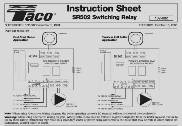 Taco Circulator Pump Wiring Diagram