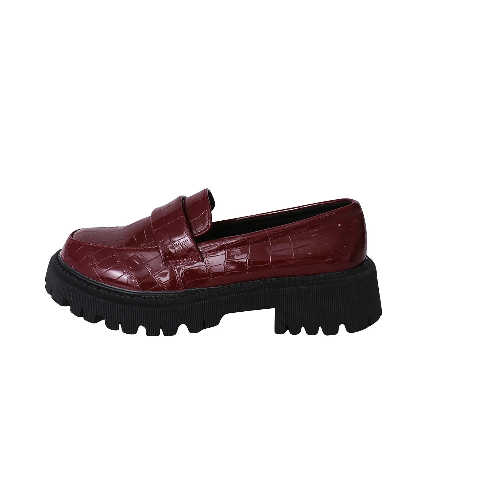 Tao Tao Platform Patent Loafer For Women Women S Patent Chunky Platform Heels Loafers Casual