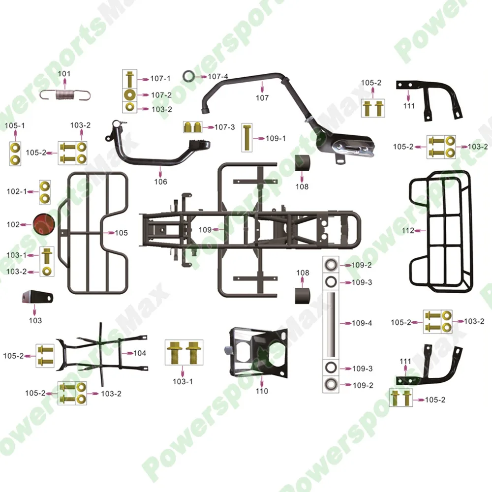 Taotao 110 Atv Engine Diagram Exploded View