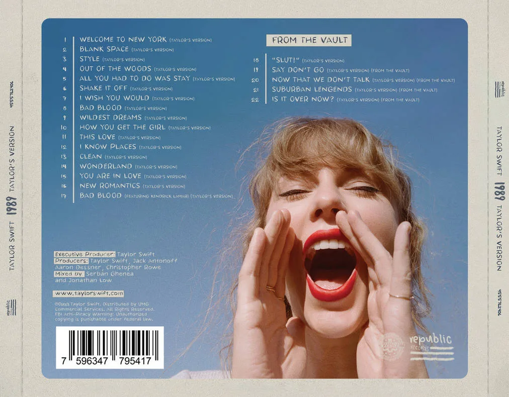 Taylor Swift 1989 Tv Back Cover 1 By Rodrigomndzz On Deviantart